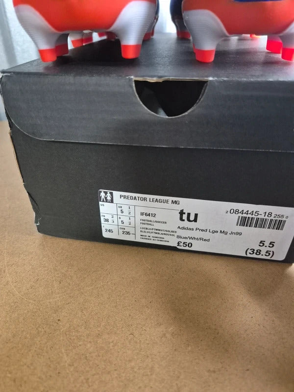Adidas Predator league medium ground boots size 5.5