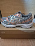 Asics Gel-1130 Trainers | Cement Grey/ Rust Orange | size 4