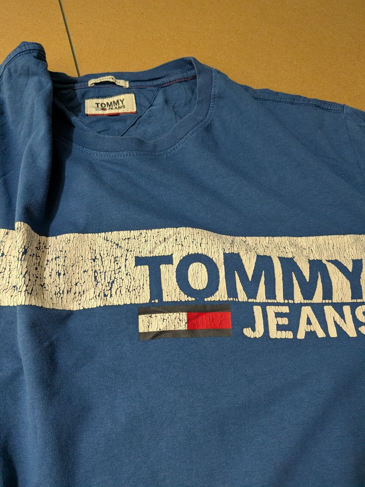 Tommy Hilfiger Blue spellout logo tshirt XL