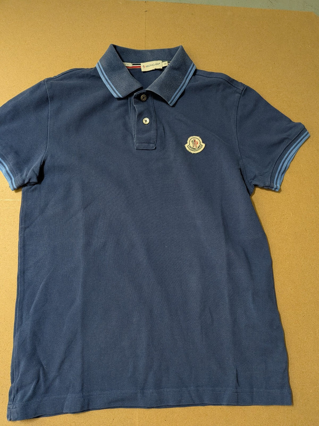 Moncler Navy Polo shirt small
