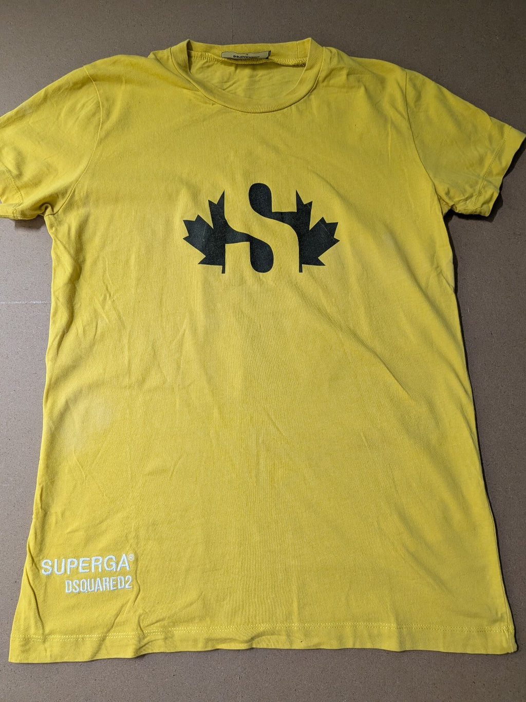 Dsquared2 Logo Tshirt Yellow size medium