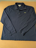 Lacoste Long Sleeved Polo Shirt Navy Size 6/ XL
