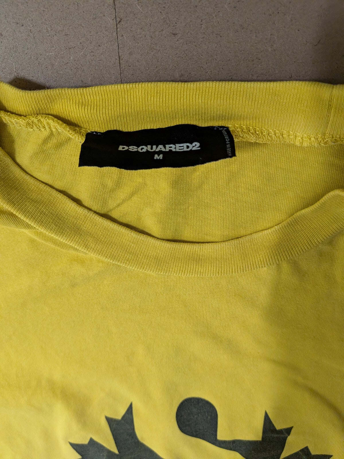 Dsquared2 Logo Tshirt Yellow size medium