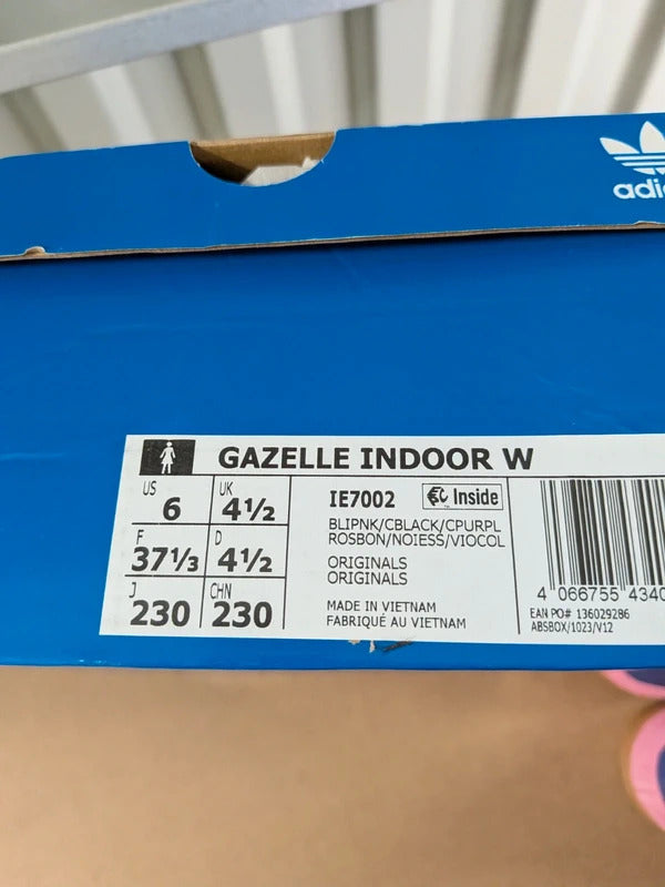 Adidas originals Gazelle Indoor Womens Trainers size 4.5