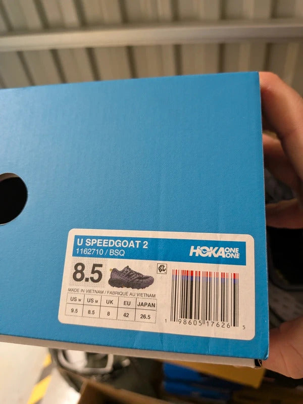 Hoka Speedgoat 2 Vibram trail running shoes size 8