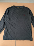 Ralph Lauren long sleeved mens black tshirt medium