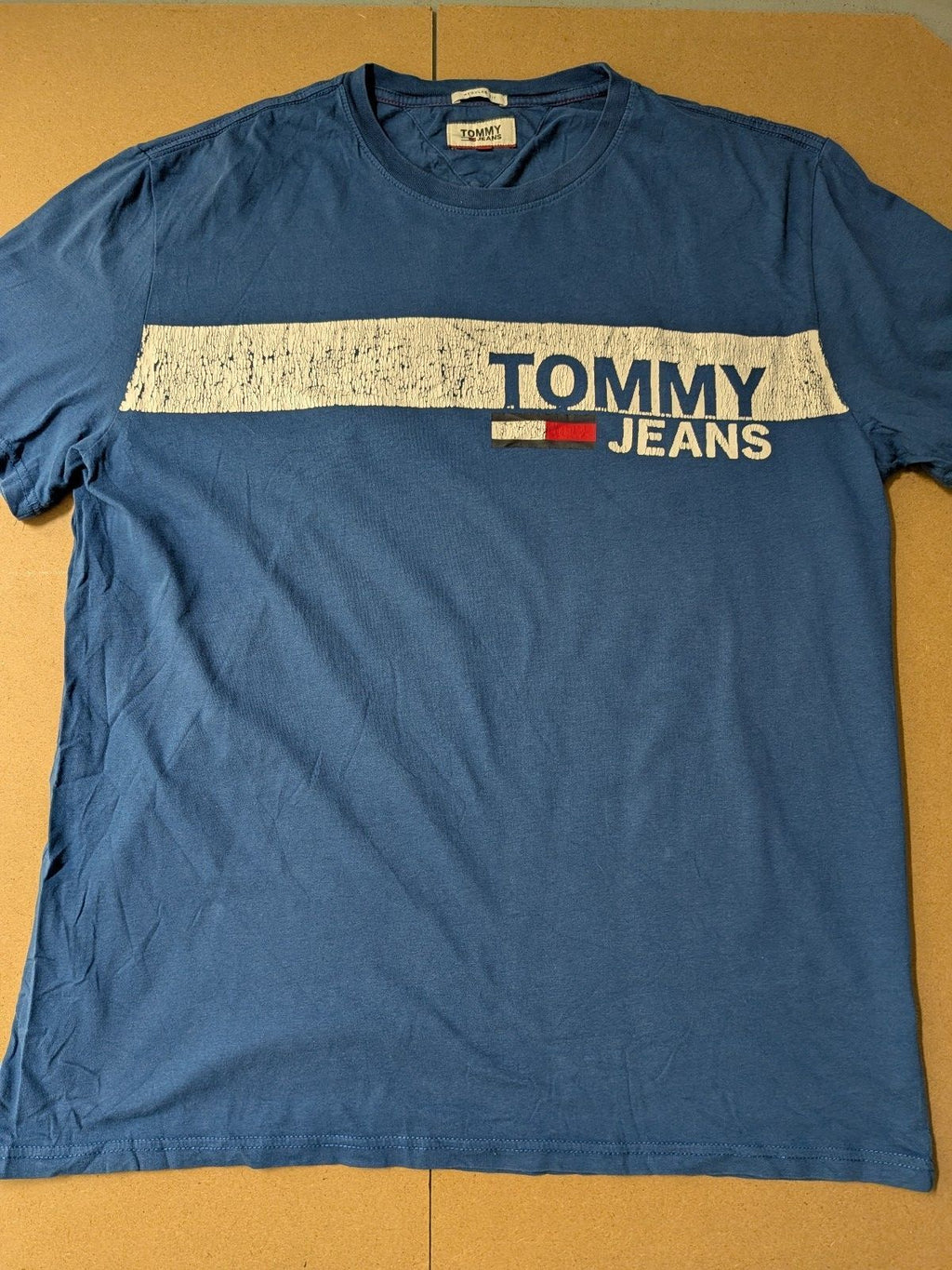 Tommy Hilfiger Blue spellout logo tshirt XL