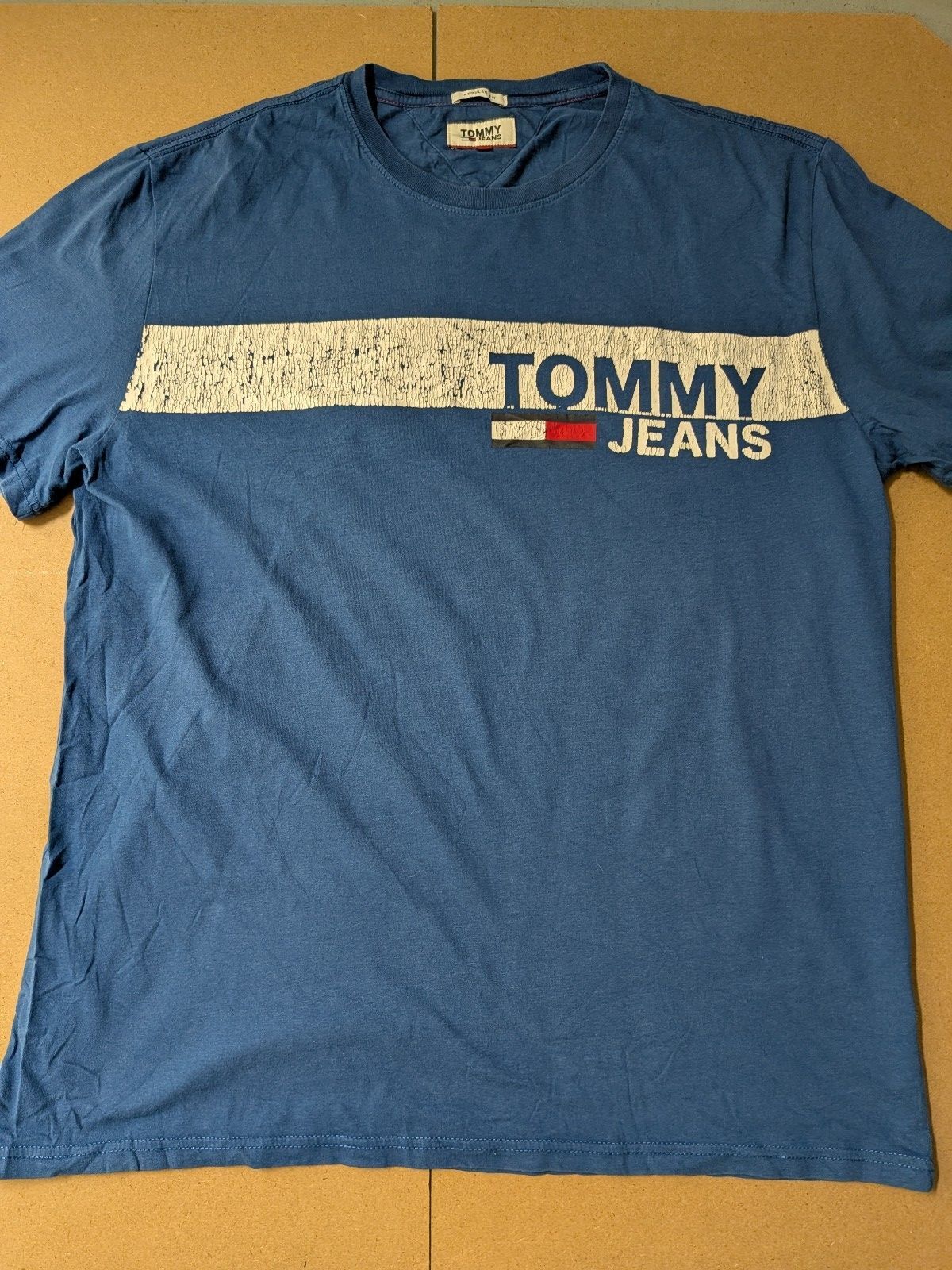 Tommy Hilfiger Blue spellout logo tshirt XL